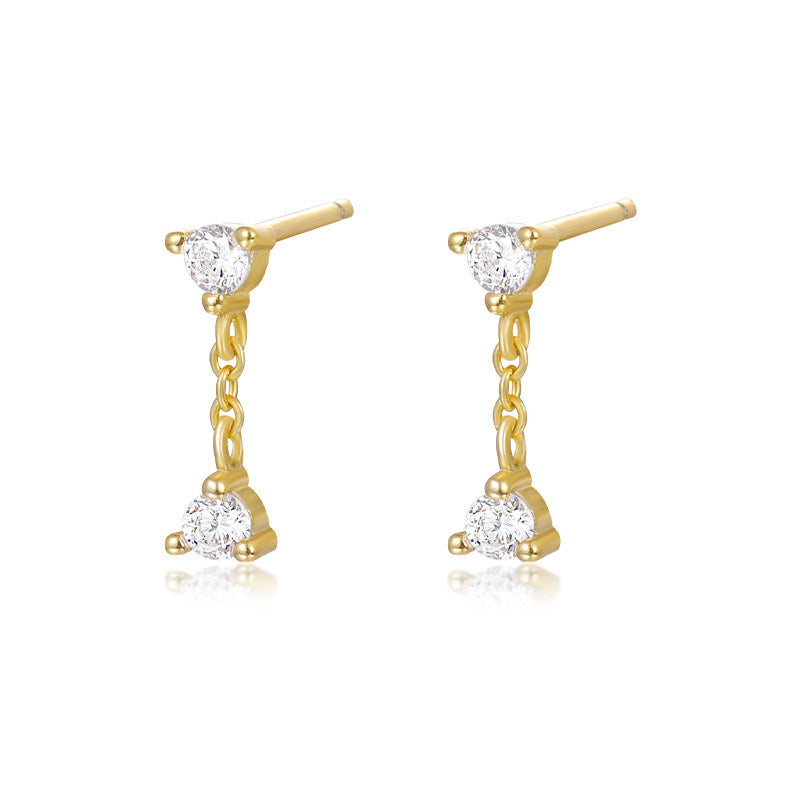 TIA EAR STUDS - GOLD