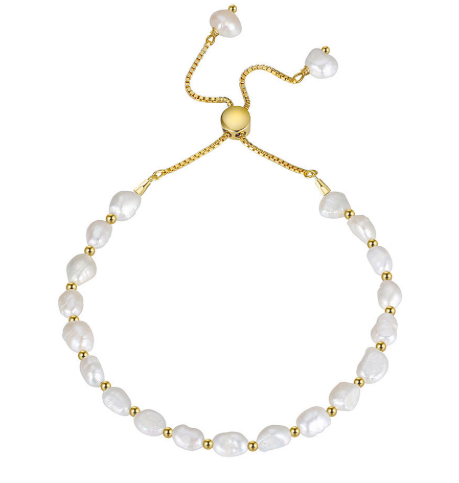 GEORGIA PEARL BRACELET - GOLD