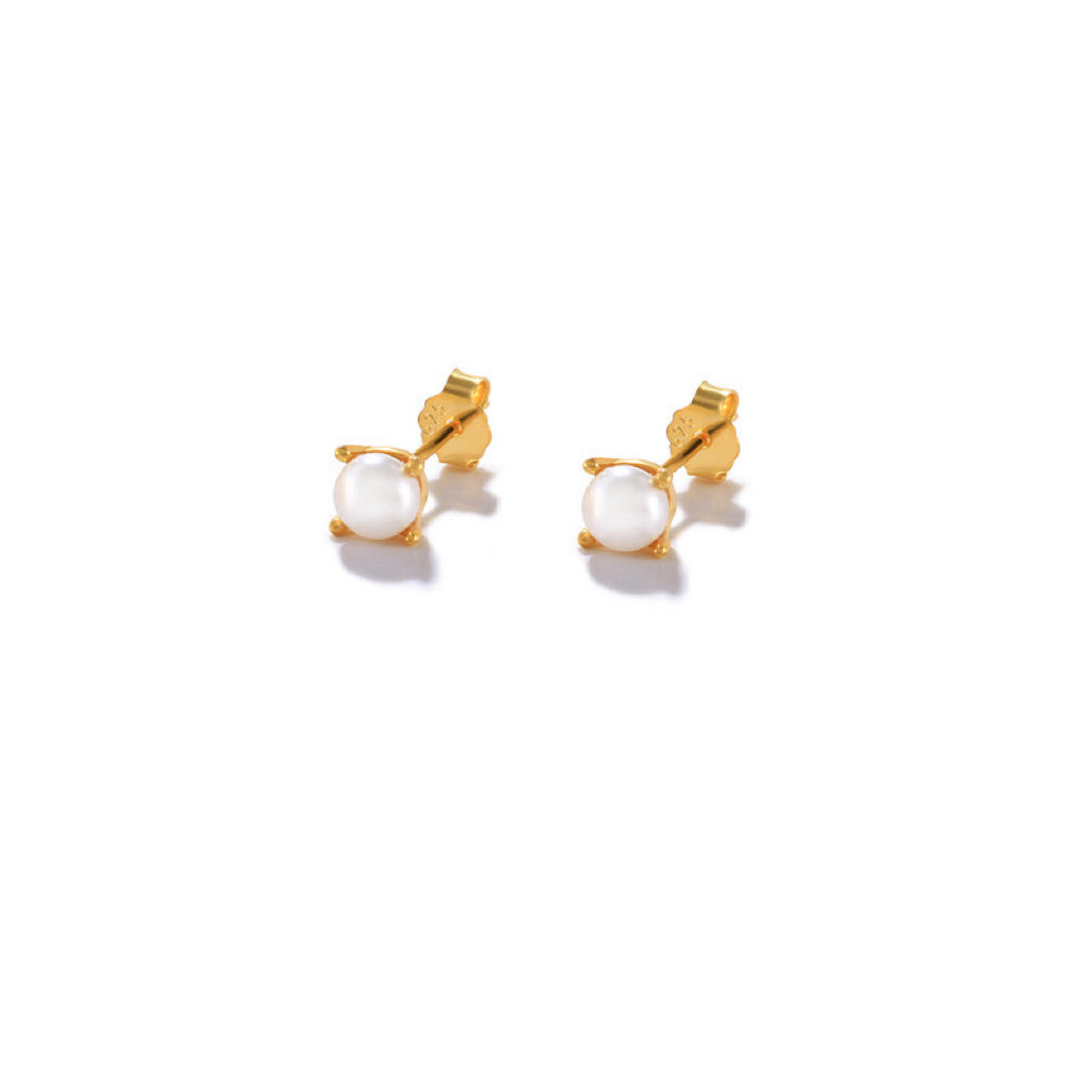 ALICE PEARL STUDS - GOLD