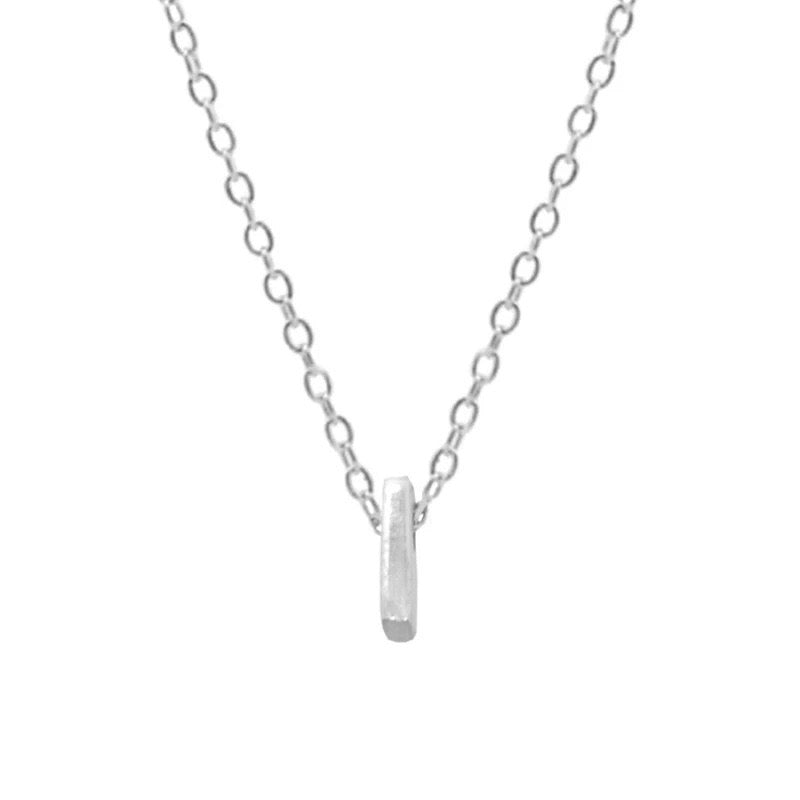 EDITH LETTER NECKLACE - SILVER