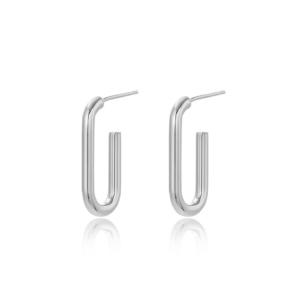 MAIA HOOPS - SILVER