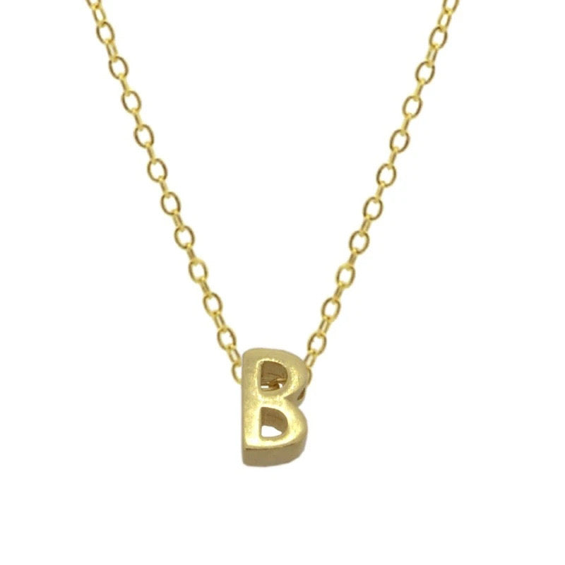 EDITH LETTER NECKLACE - GOLD