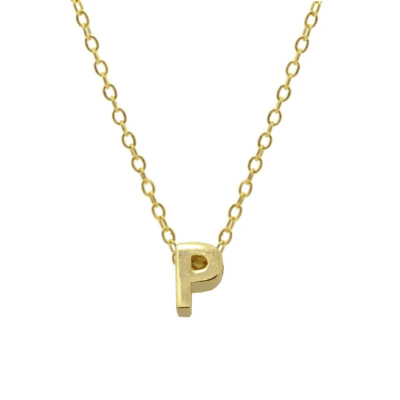 EDITH LETTER NECKLACE - GOLD