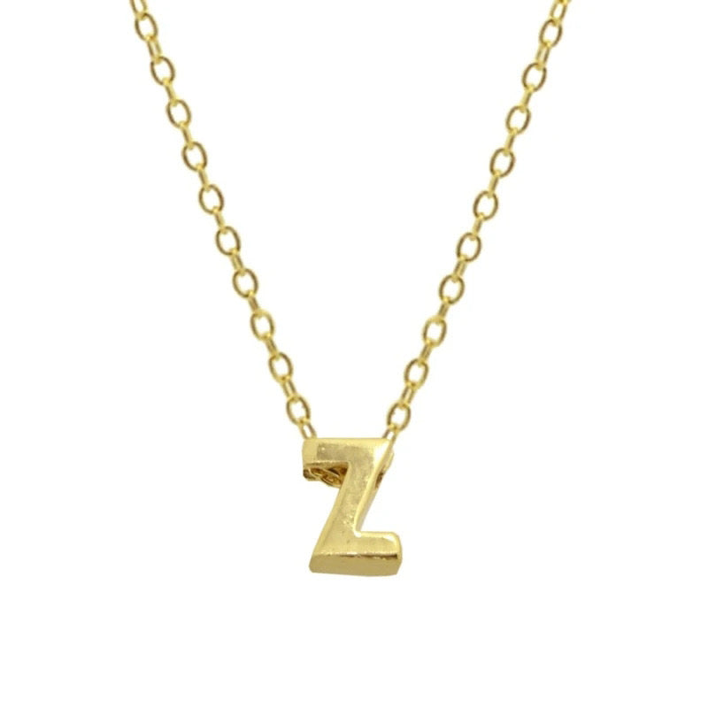 EDITH LETTER NECKLACE - GOLD