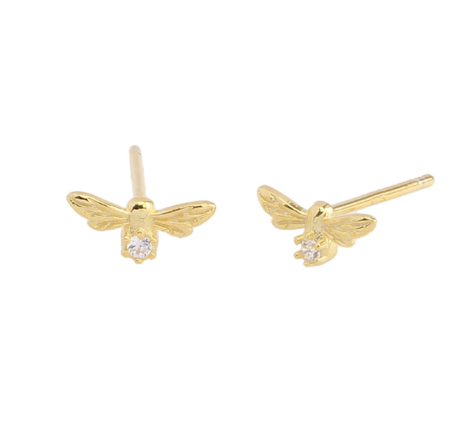 ORENA EAR STUDS - GOLD