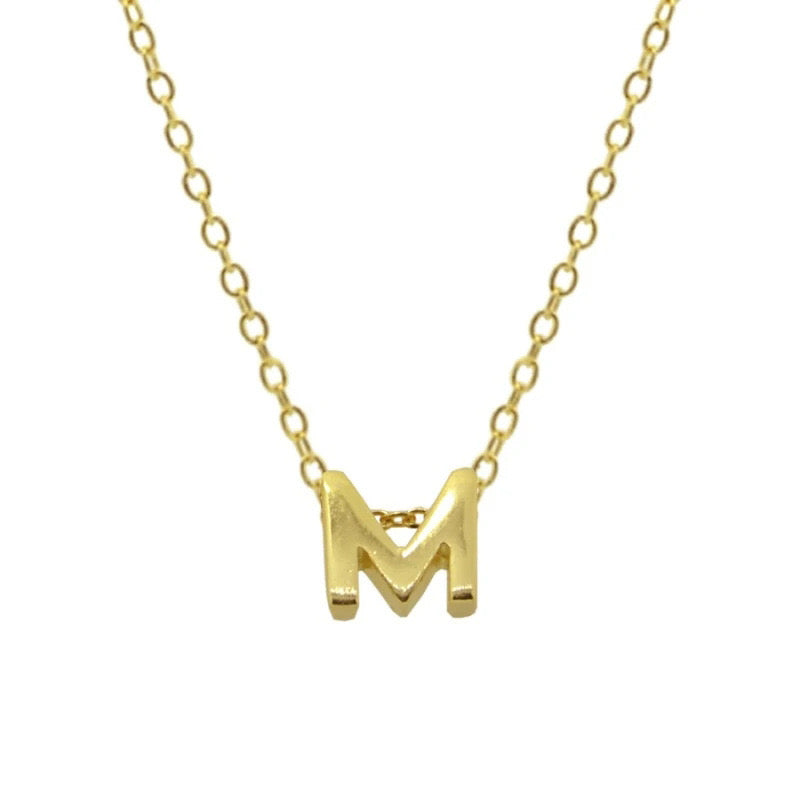 EDITH LETTER NECKLACE - GOLD