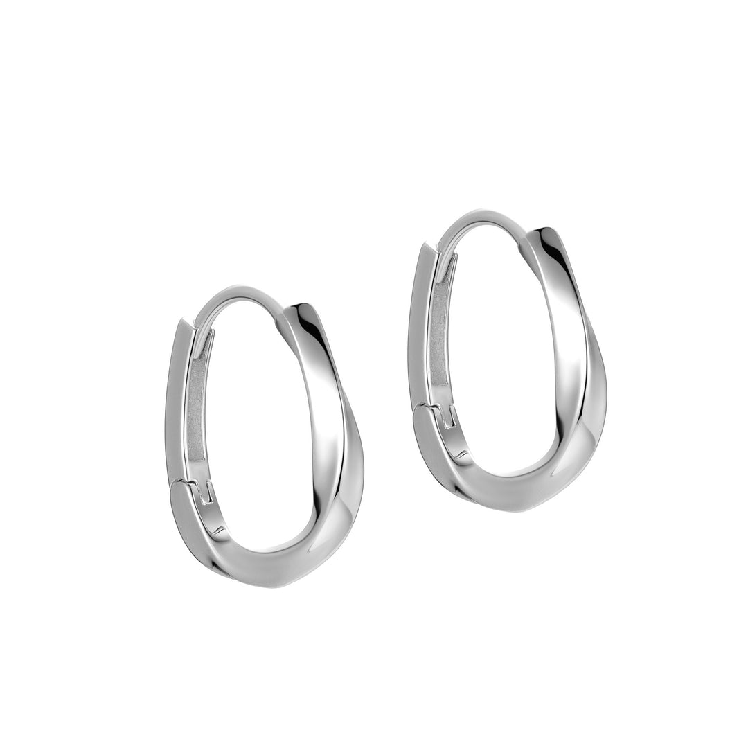 LAURENT EAR HOOPS - SILVER