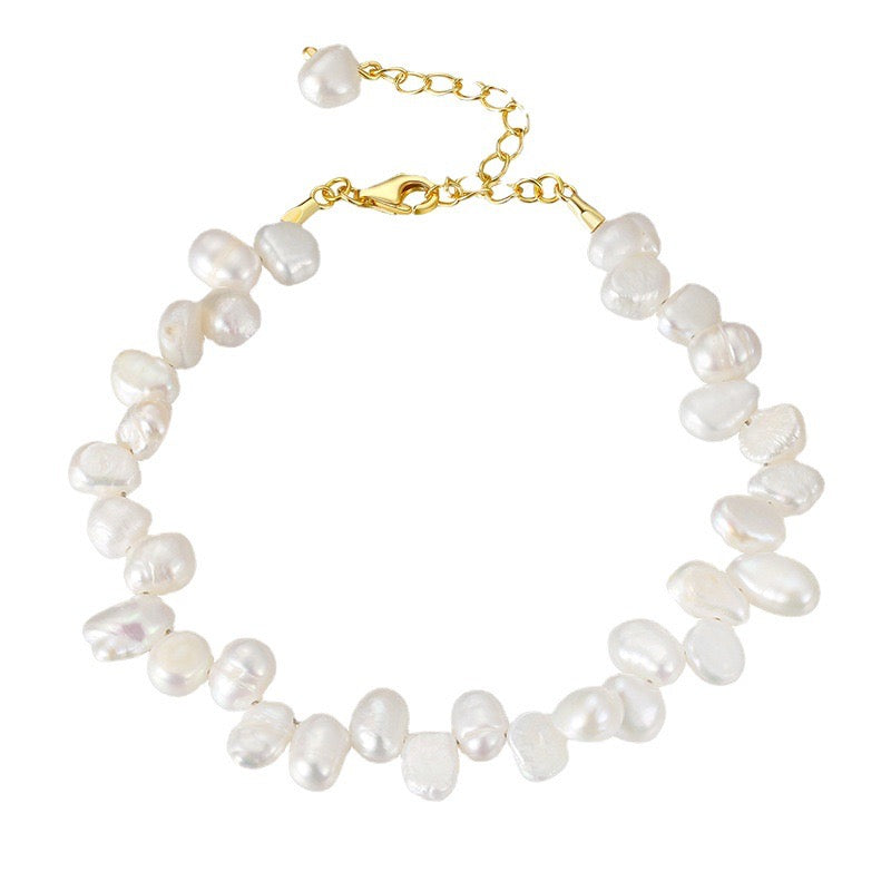 HARLOW PEARL BRACELET - GOLD