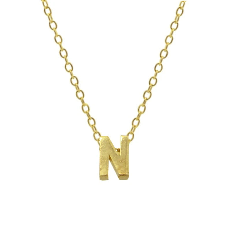 EDITH LETTER NECKLACE - GOLD