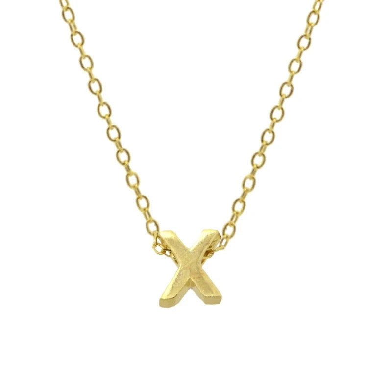 EDITH LETTER NECKLACE - GOLD