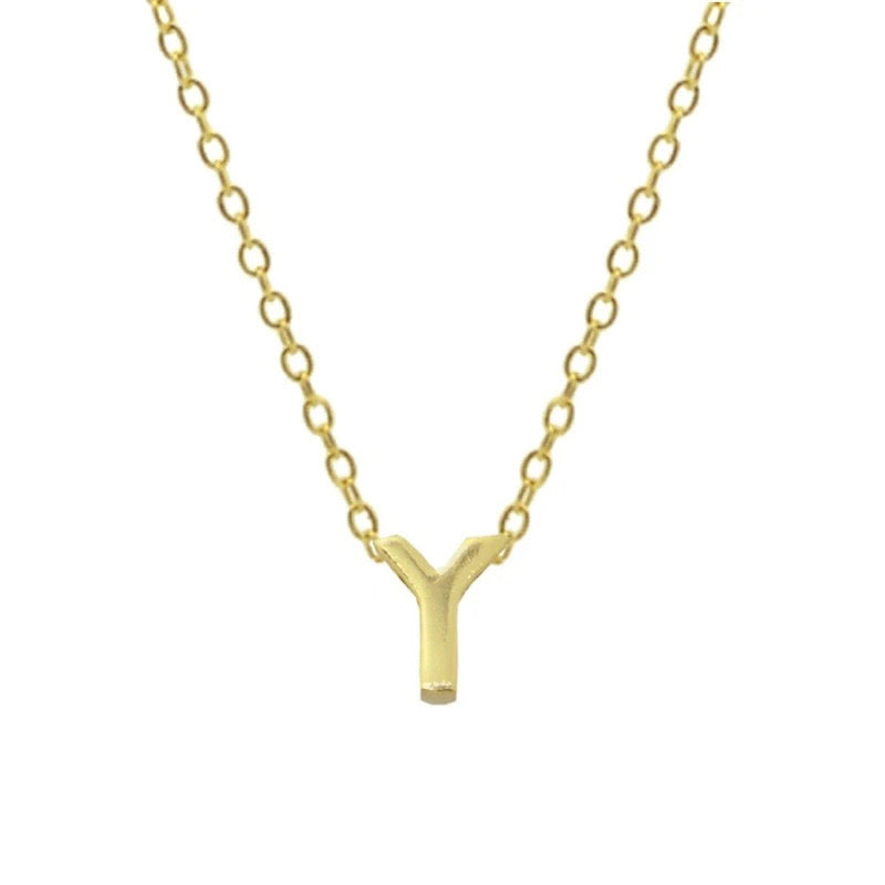 EDITH LETTER NECKLACE - GOLD