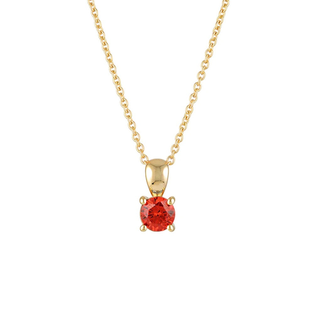 LYDIA BIRTHSTONE NECKLACE - GOLD