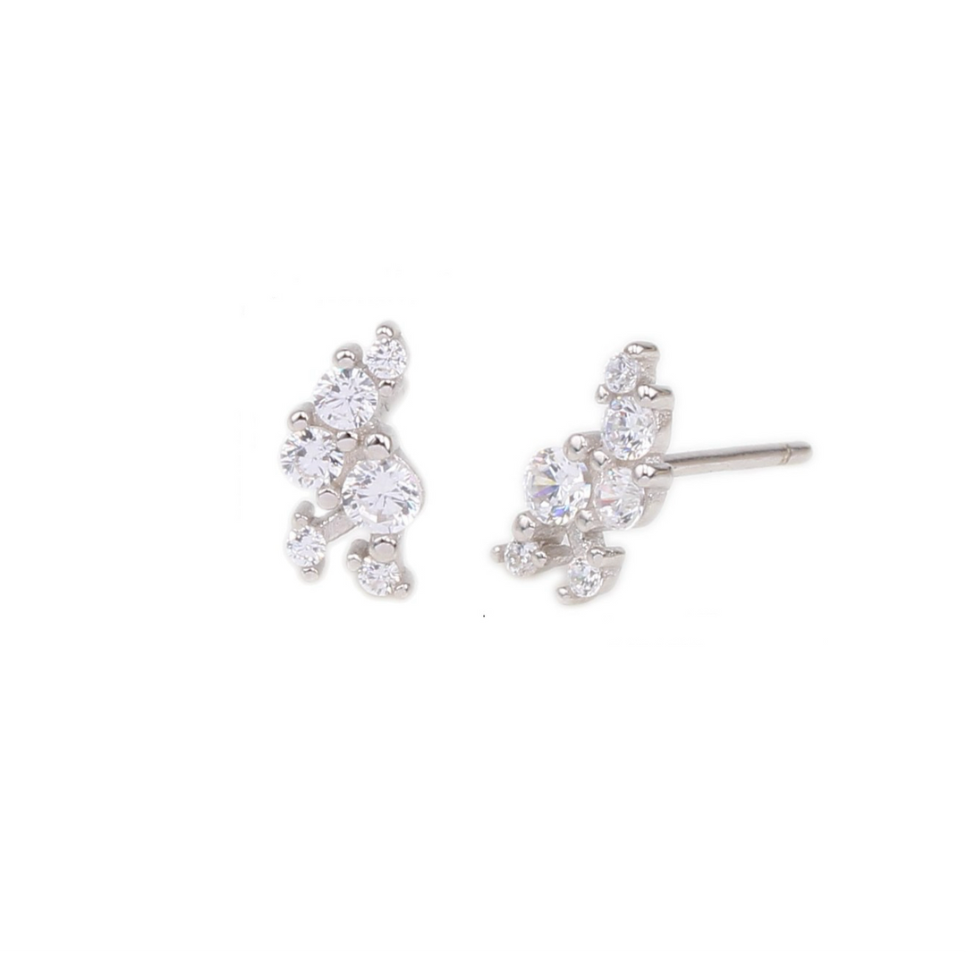 DAELLA EAR STUDS EARRINGS - SILVER