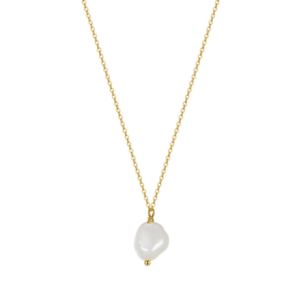 ELEANA PEARL NECKLACE - GOLF