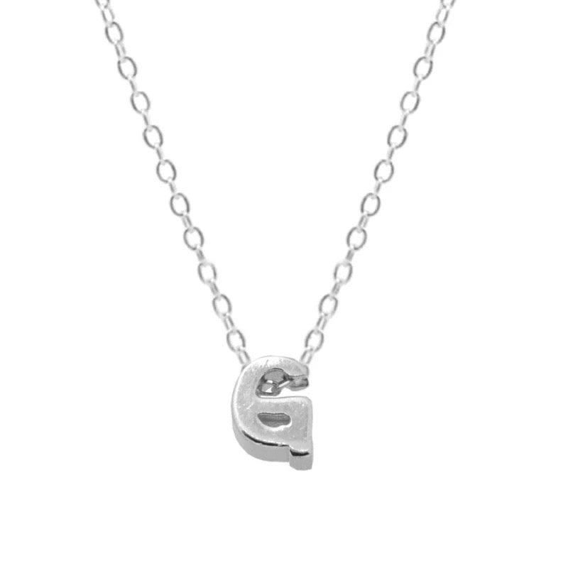 EDITH LETTER NECKLACE - SILVER