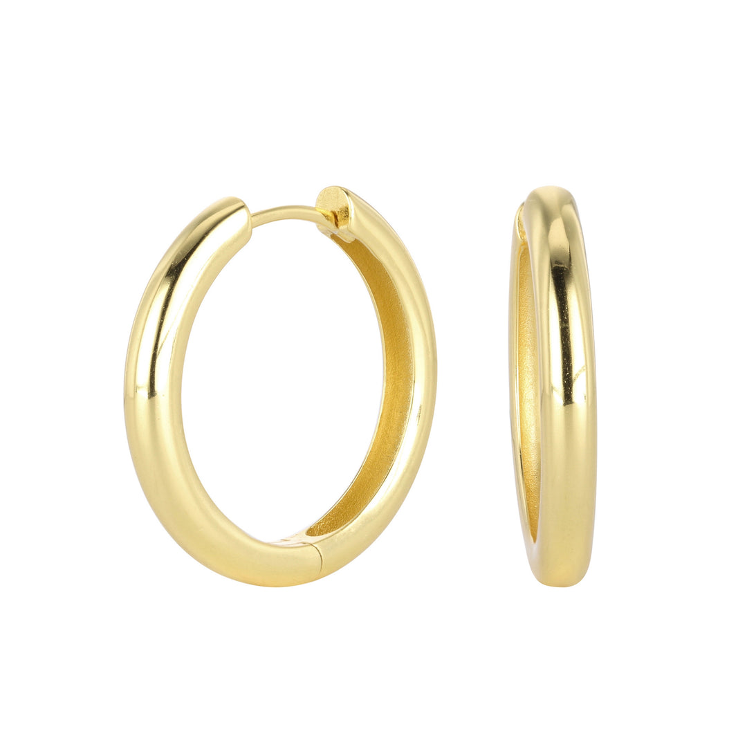 EMILY EAR HOOPS - GOLD