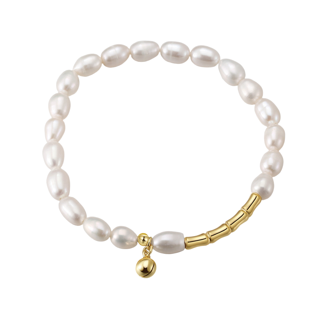 GEORGE PRARL BRACELET - GOLD