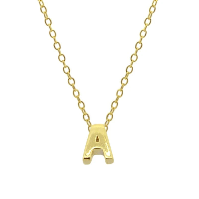 EDITH LETTER NECKLACE - GOLD