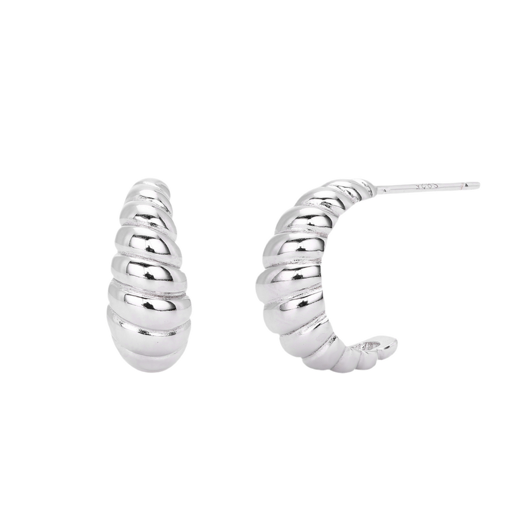 ELLE HOOPS - SILVER