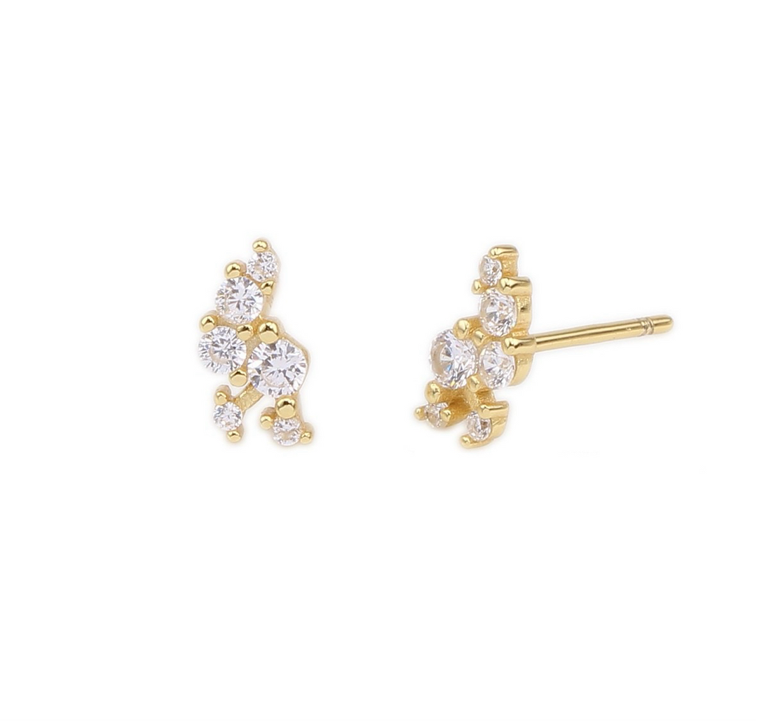 DAELLA EAR STUDS EARRINGS - GOLD