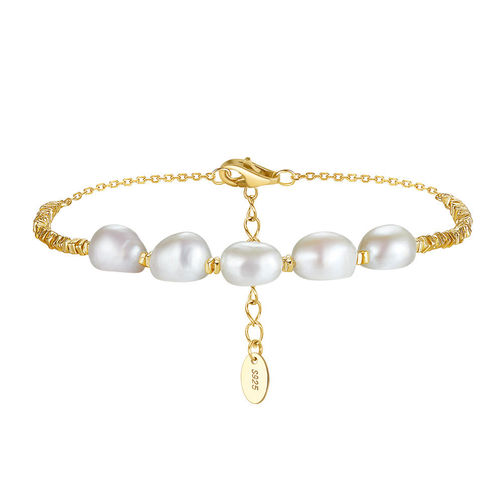 HARRIET PEARL BRACELET - GOLD