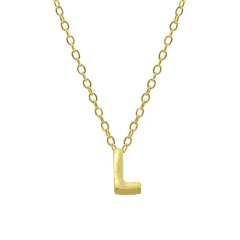 EDITH LETTER NECKLACE - GOLD