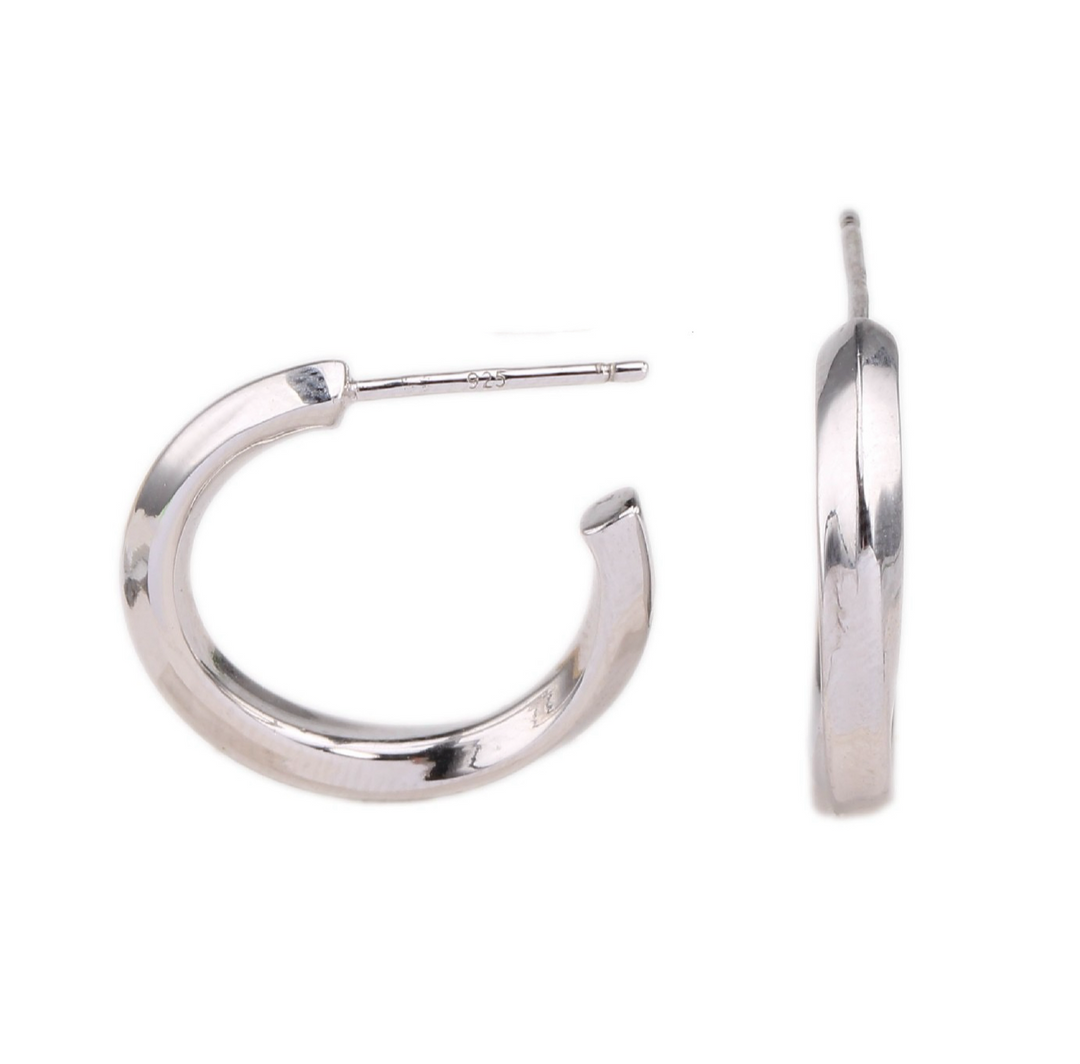 AMIRAH HOOPS - SILVER