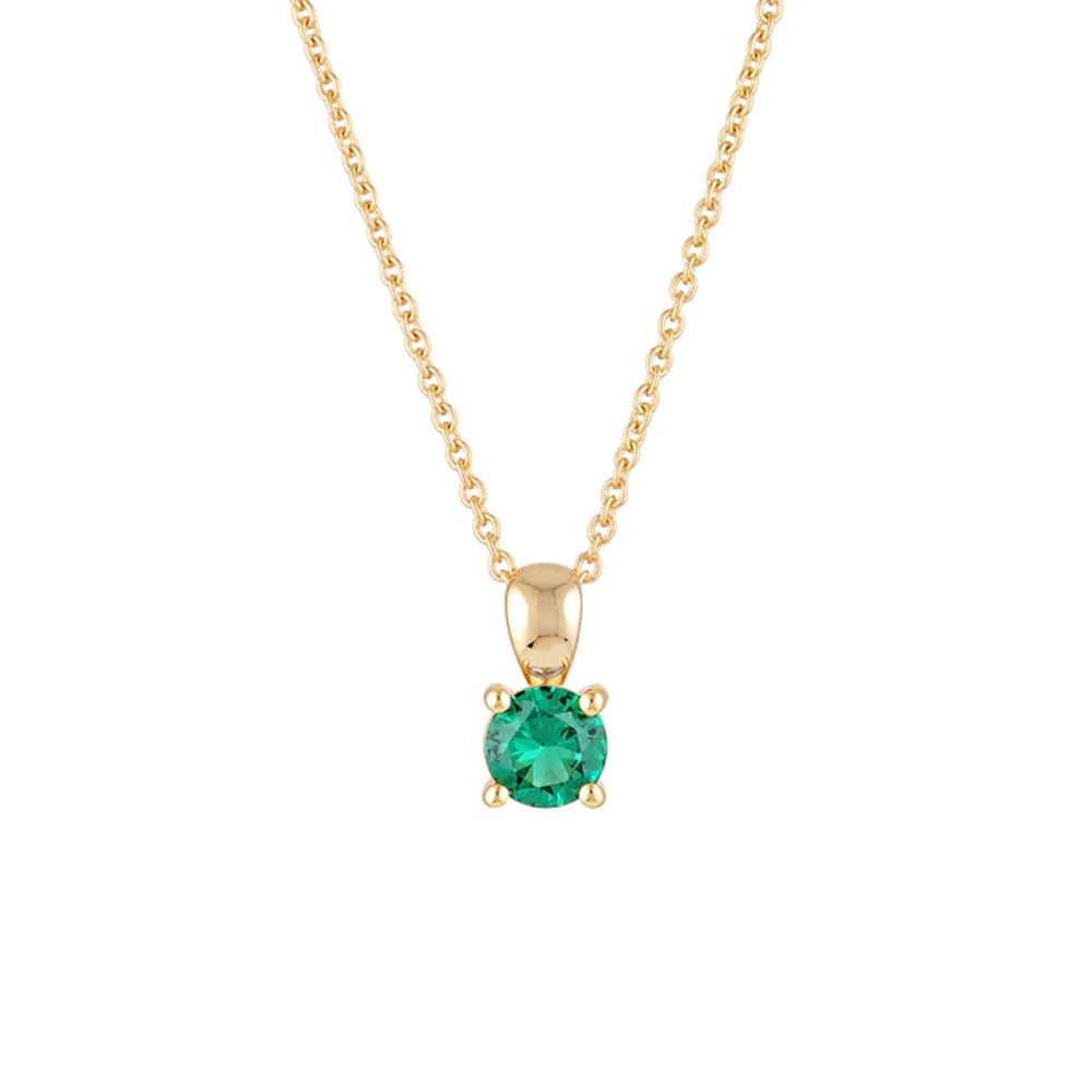 LYDIA BIRTHSTONE NECKLACE - GOLD