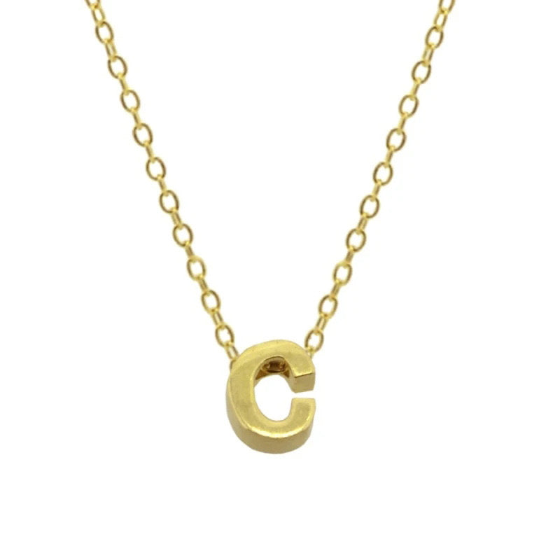 EDITH LETTER NECKLACE - GOLD