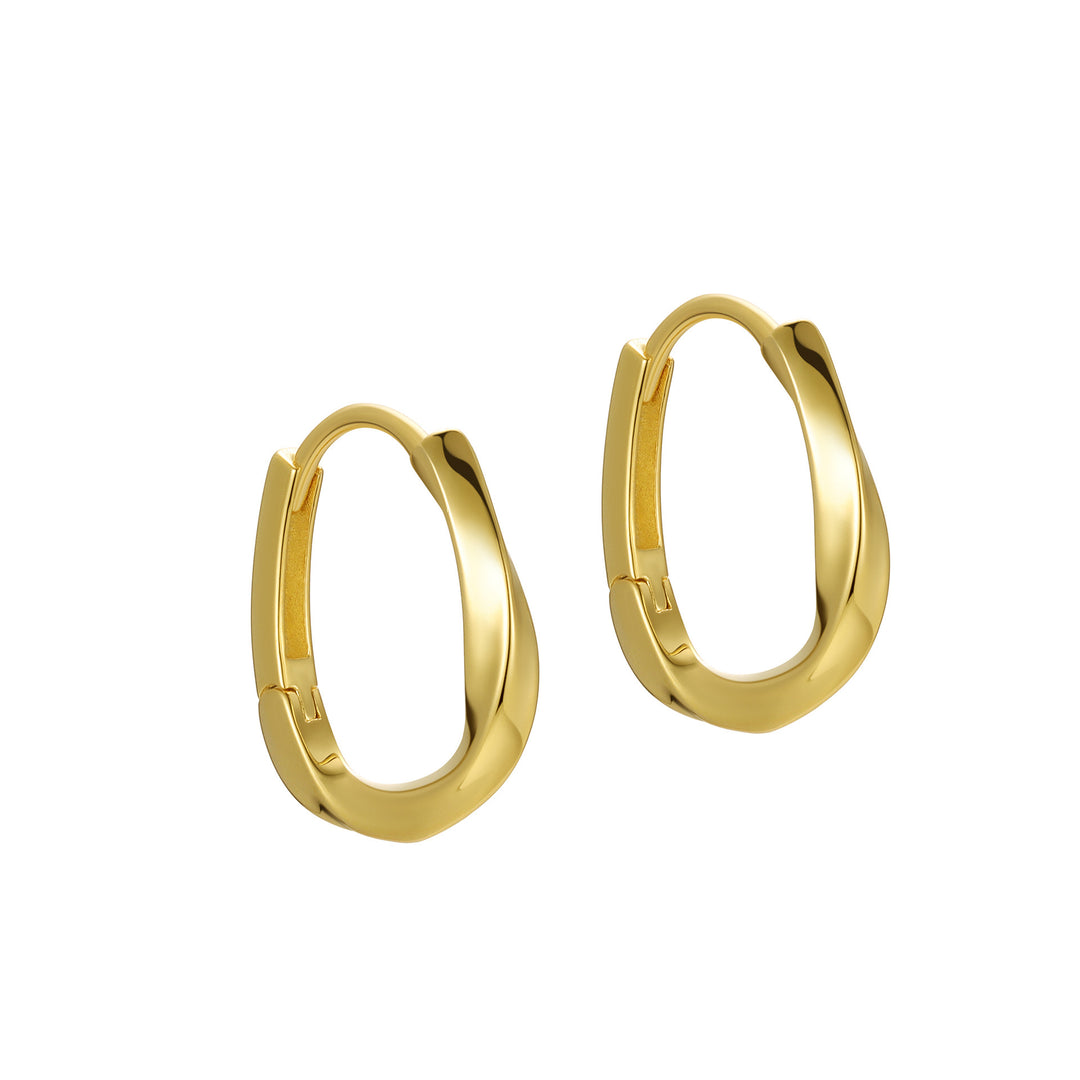 LAURENT EAR HOOPS - GOLD