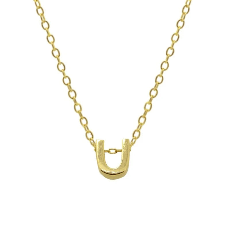 EDITH LETTER NECKLACE - GOLD