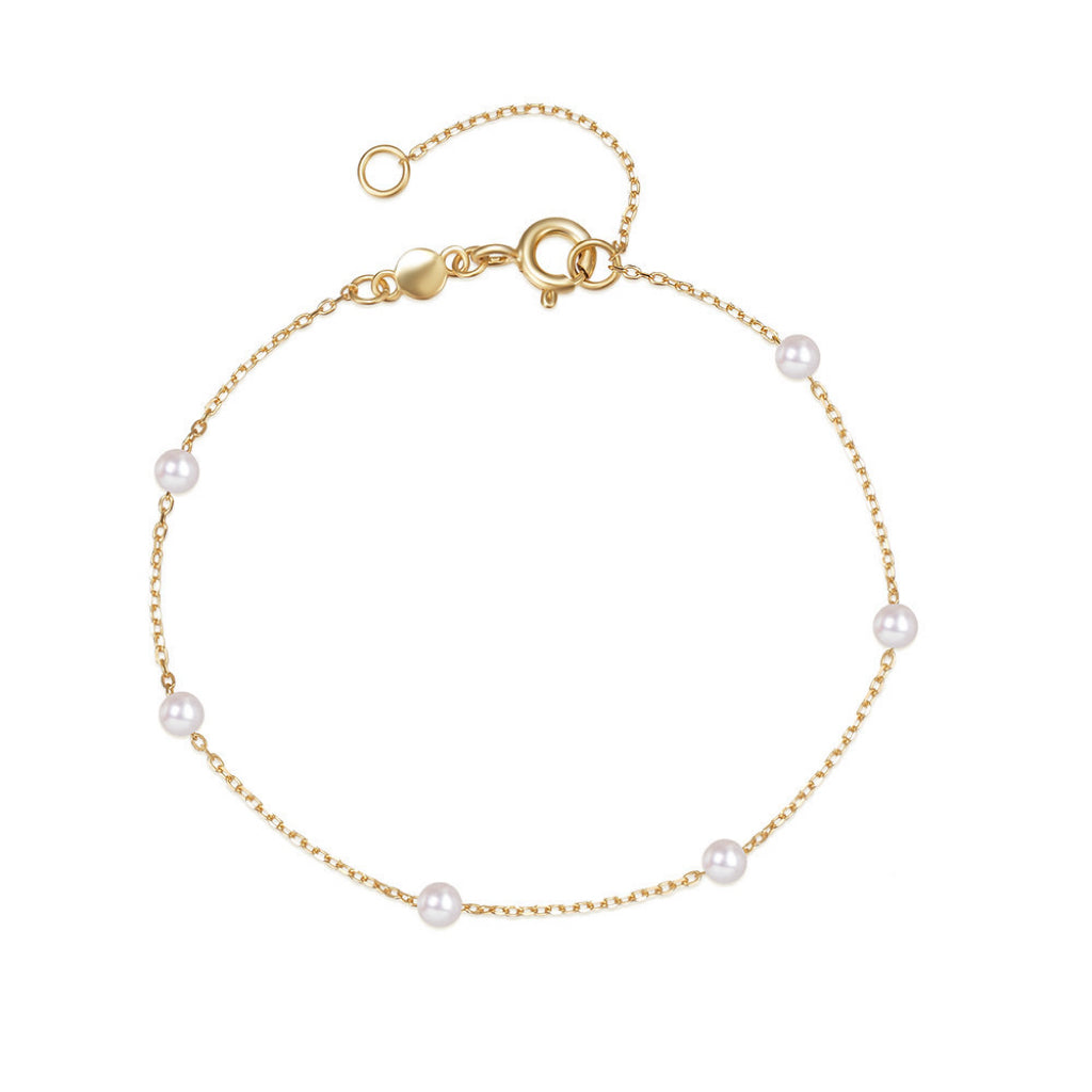 ELLIE PEARL BRACELET - GOLD