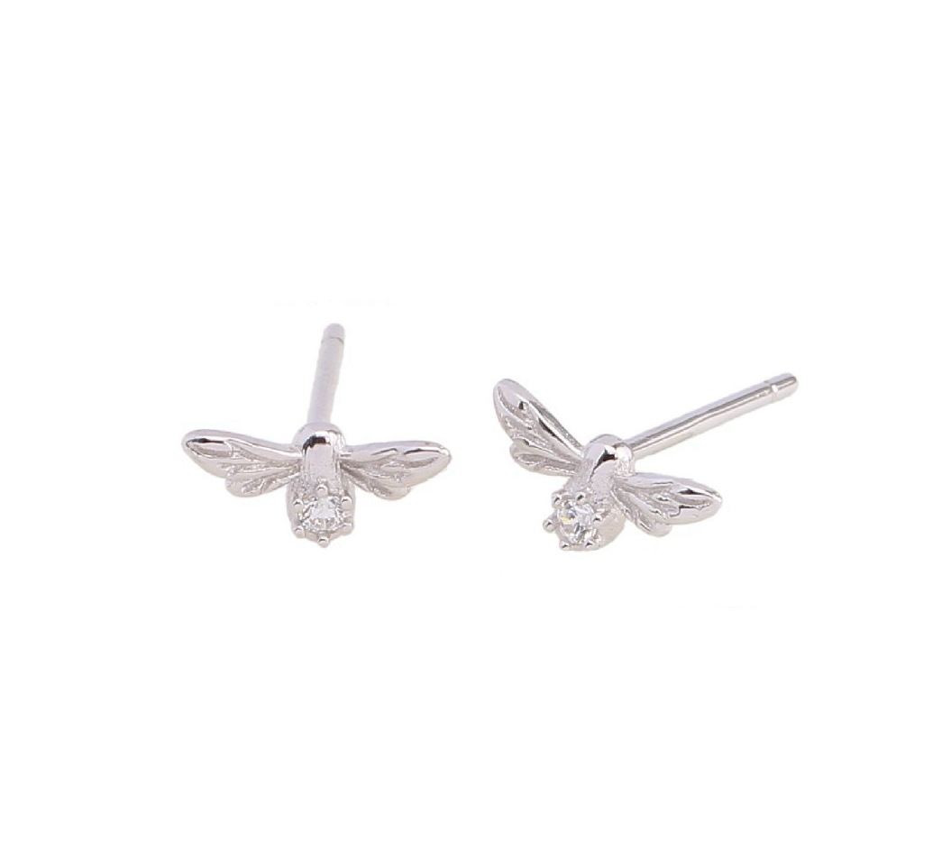 ORENA EAR STUDS EARRINGS - SILVER