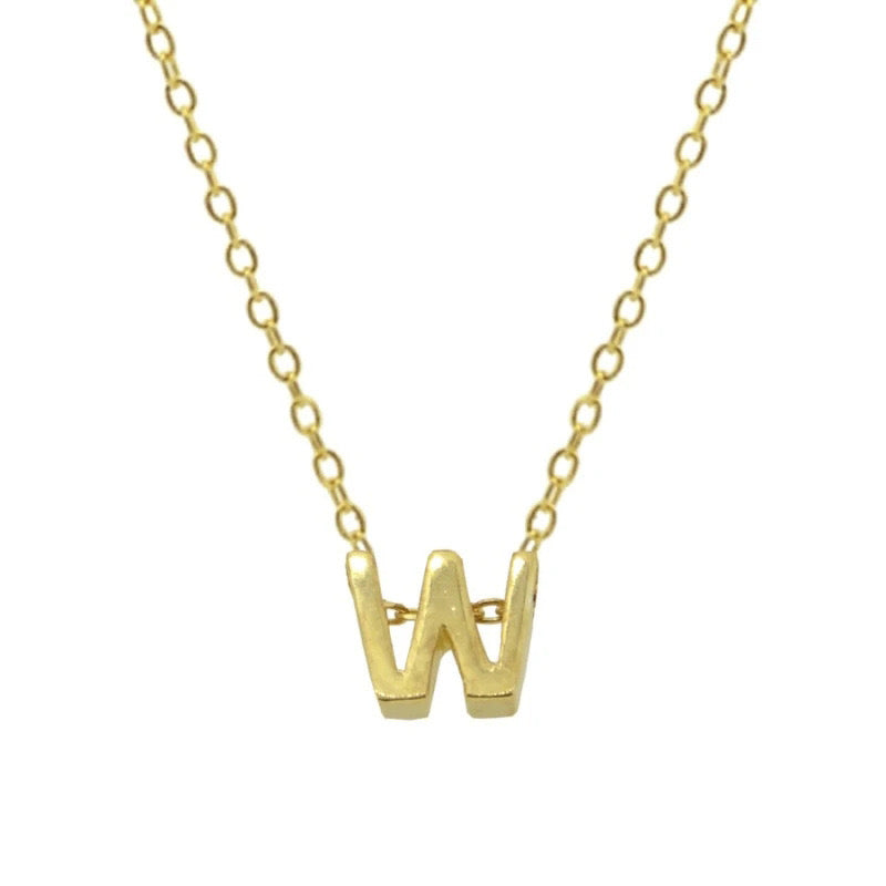 EDITH LETTER NECKLACE - GOLD