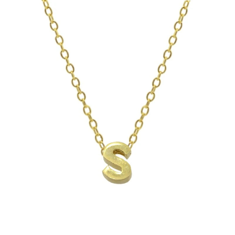 EDITH LETTER NECKLACE - GOLD