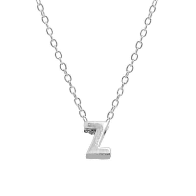 EDITH LETTER NECKLACE - SILVER