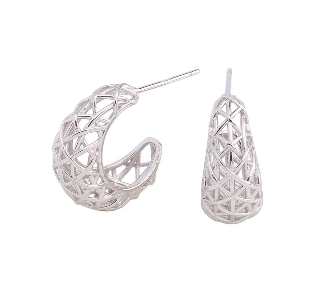 MARTINE HOOPS - SILVER