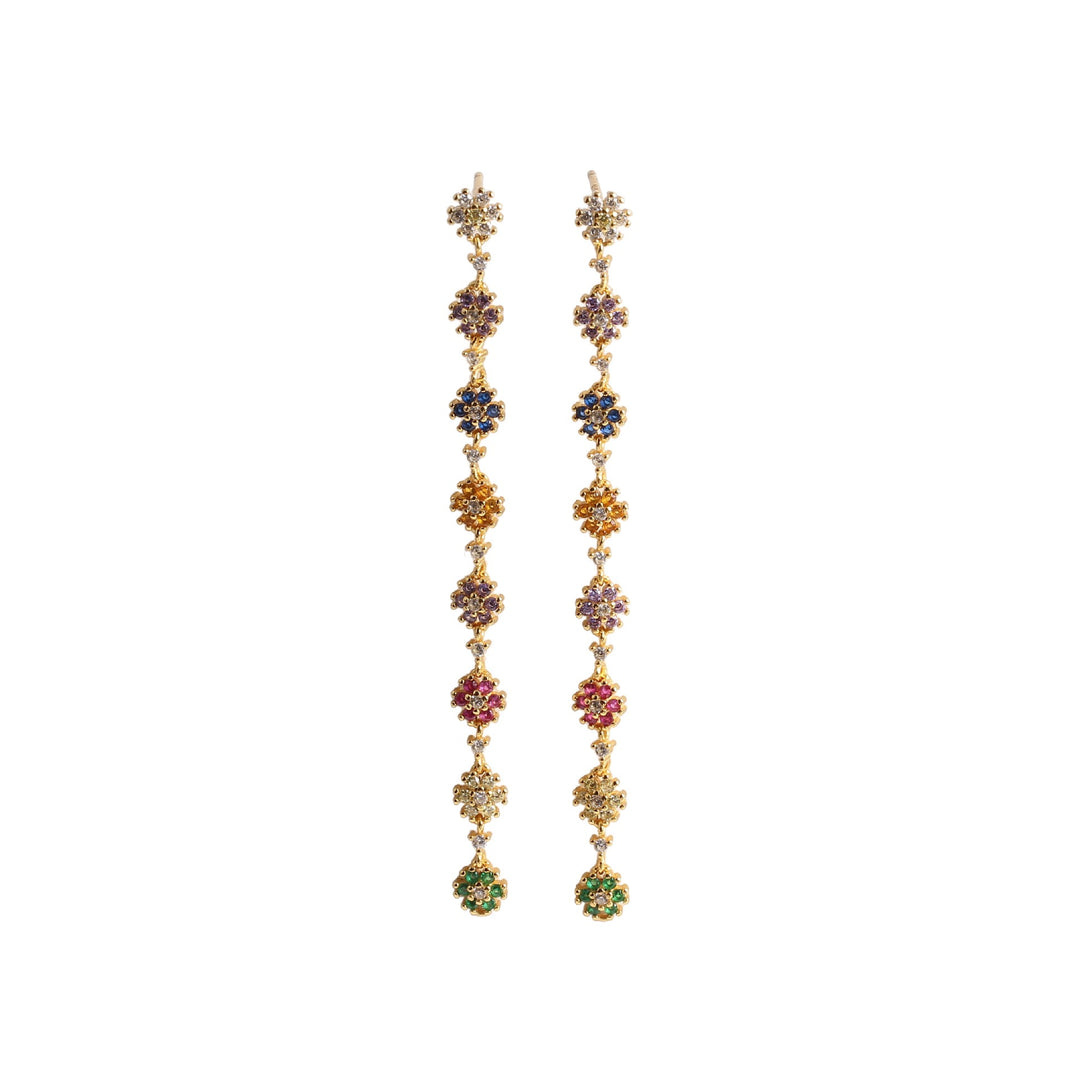 DINA CRYSTAL EARRINGS - GOLD