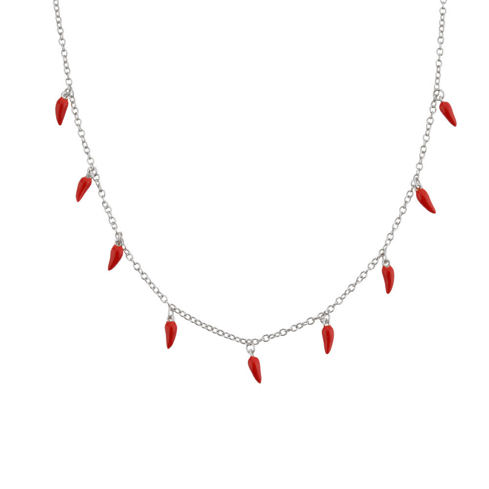 CHILI CHAIN NECKLACE - SILVER