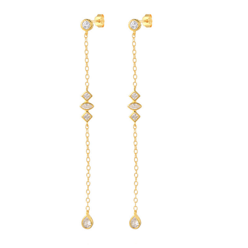 DIANNE STATEMENT EARRINGS - GOLD