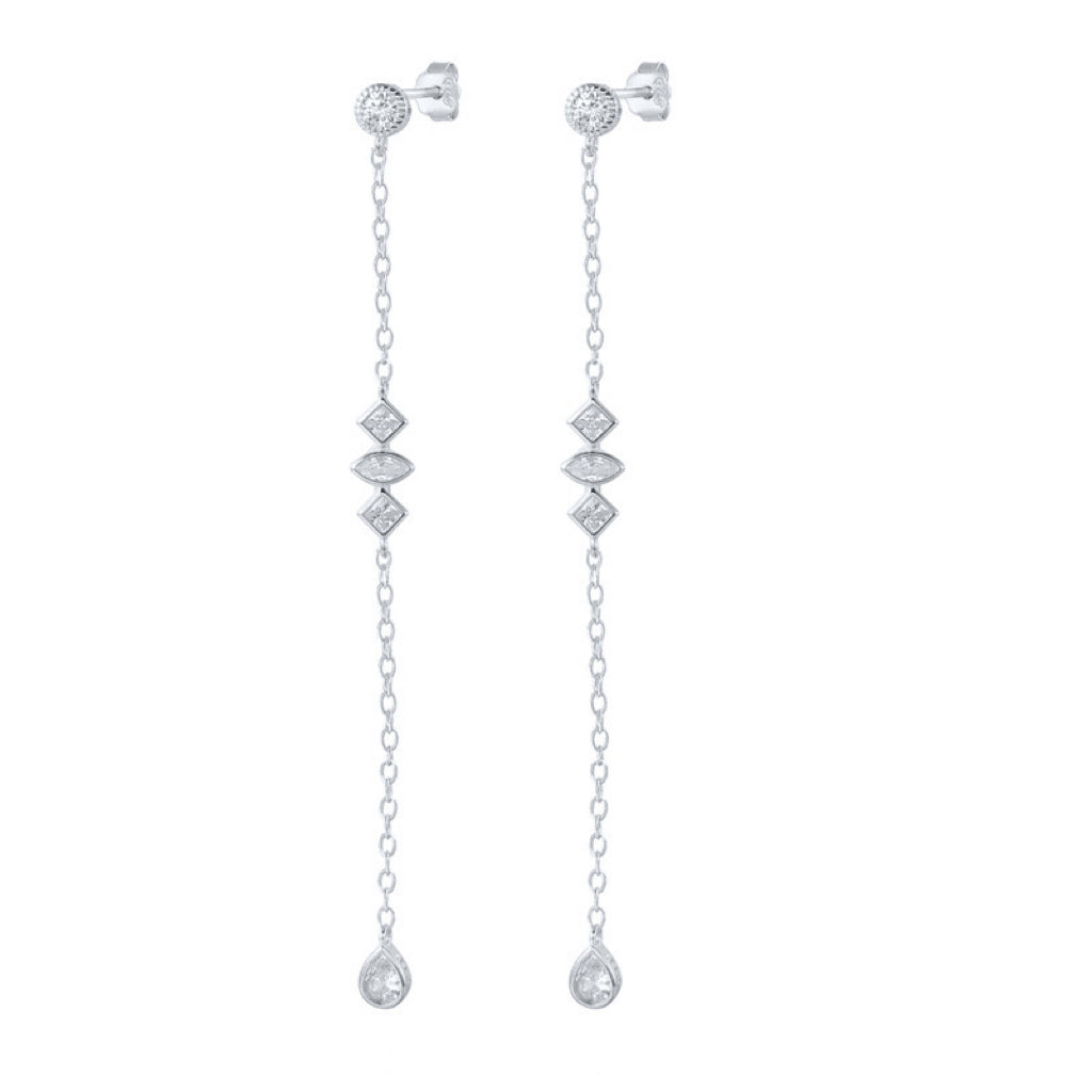 DIANNE STATEMENT EARRINGS - SILVER