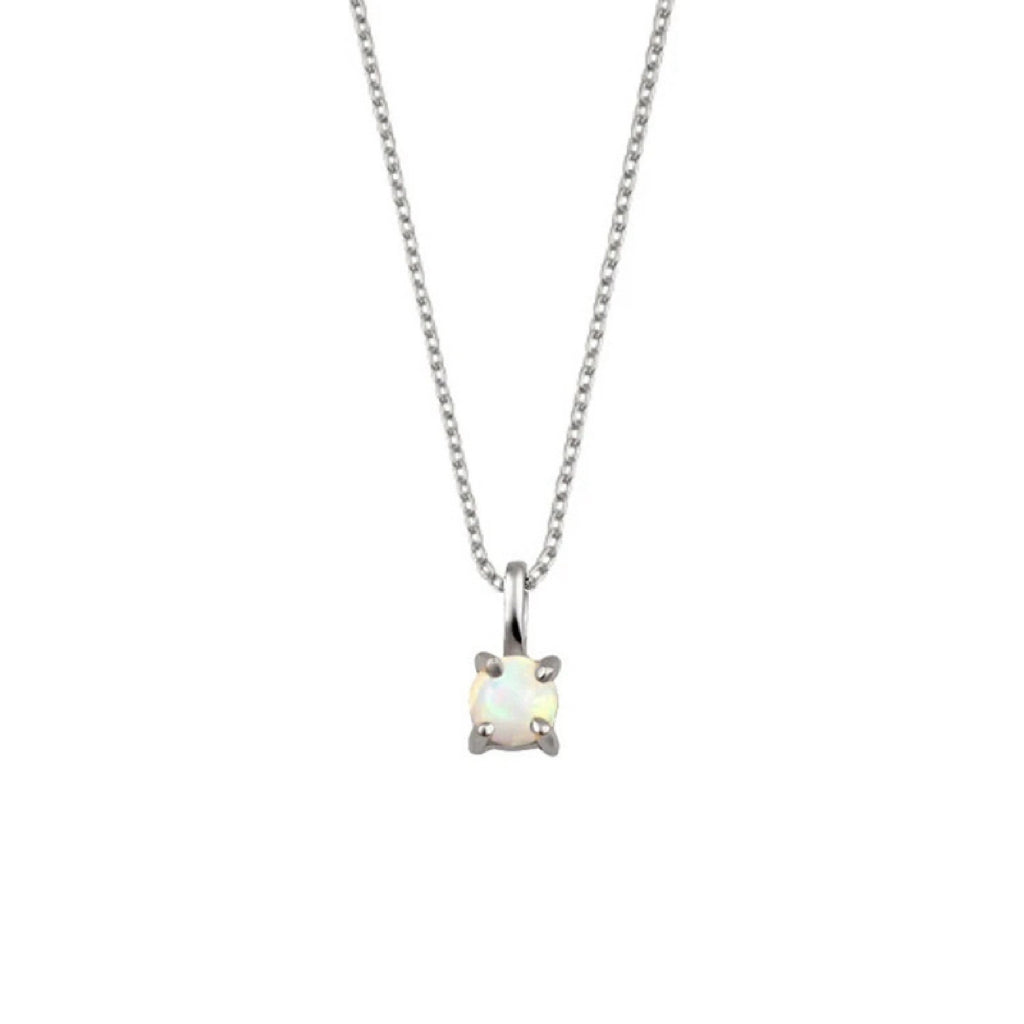 ANGILIQUE OPAL NECKLACE - SILVER