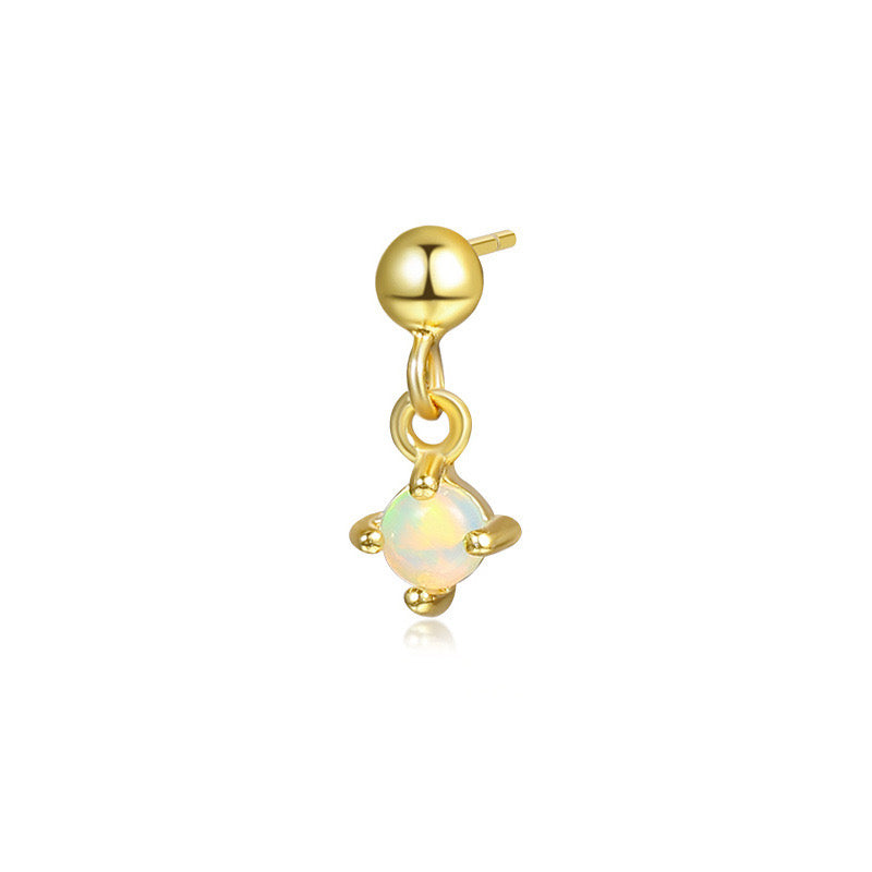 AVA OPAL STUDS - GOLD