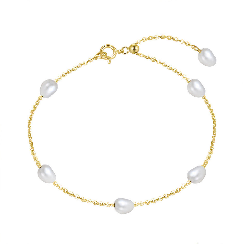 PIPER PEARL BRACELET - GOLD